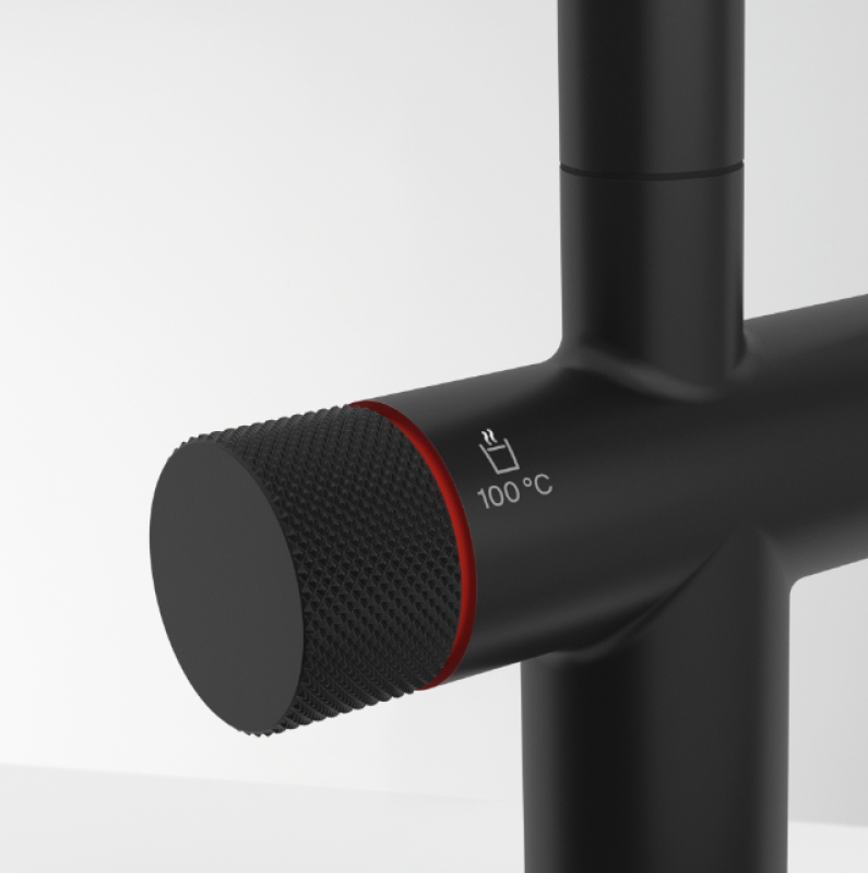 Franke Maris water hub 4L boiler 3-1 met Twist mechanische kokend water kraan mat zwart met waterhub mengset 1208967861