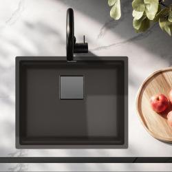 Franke Kubus KNG 110.52 Spoelbak 52x42 Slate Grey Graniet Grijs Donker Onderbouw 125.0714.636