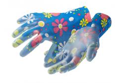 SELZ PU-coated garden gloves blue 7