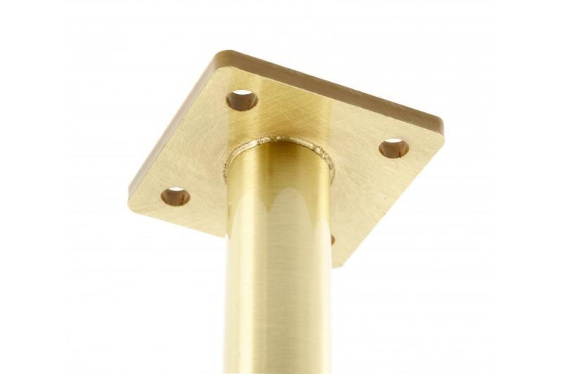 GTV RONDA SIMPLE furniture leg, cantilevered, H=150 mm, fi25 mm, steel, brushed gold