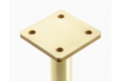 GTV RONDA SIMPLE furniture leg, cantilevered, H=180 mm, fi25 mm, steel, brushed gold