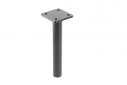 GTV RONDA SIMPLE furniture leg, cantilevered, H=180 mm, fi25 mm, steel, black matt