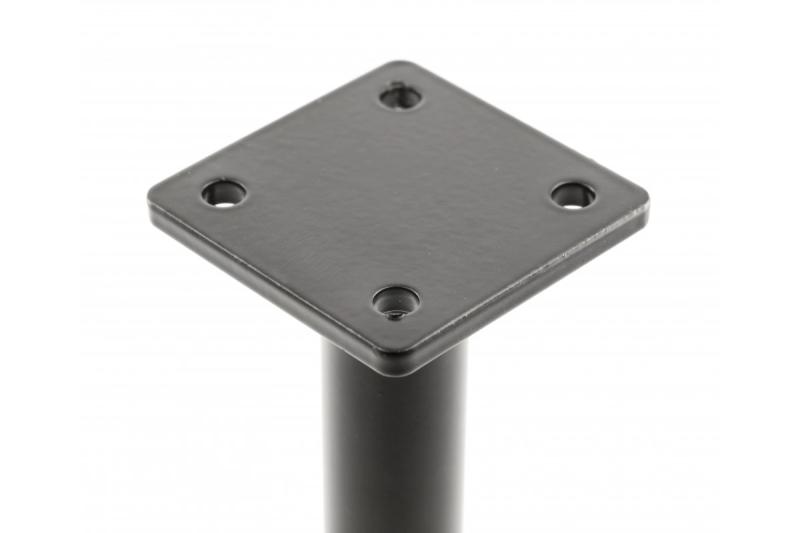 GTV RONDA SIMPLE furniture leg, cantilevered, H=180 mm, fi25 mm, steel, black matt
