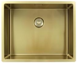 Pure.Sink Exclusivo Gouden spoelbak 50x40 cm 10mm radius onderbouw, vlakbouw en opbouw PEX5040-60