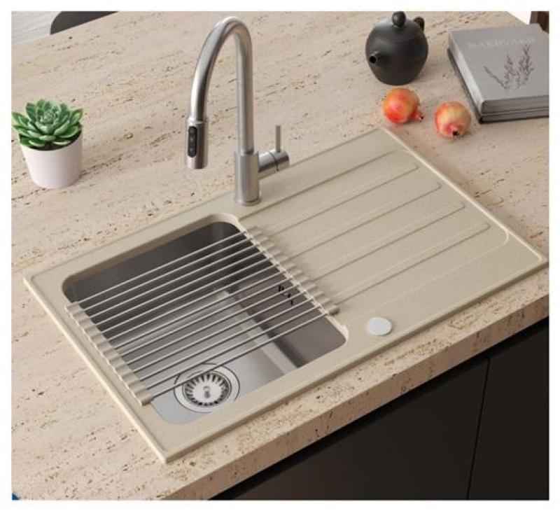 Quadri Viora Keukenmengkraan RVS 3-weg met een extra aansluiting voor gefilterd water 1208971404