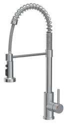 Quadri Redwick  keukenmengkraan RVS met half-flexibele uitloop en douche met 2 straalsoorten plus waterstop-functie 1208971411