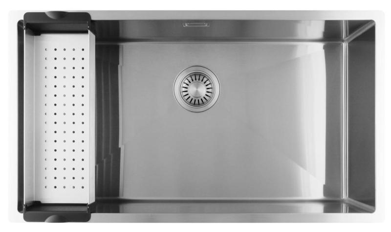 Pure.Sink Luxion Grote RVS spoelbak 74x40 cm onderbouw, vlakinbouw en opbouw PLX7440-02