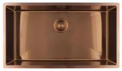 Pure.Sink Luxion Grote Koperen spoelbak 74x40 cm onderbouw, vlakinbouw en opbouw PLX7440-62