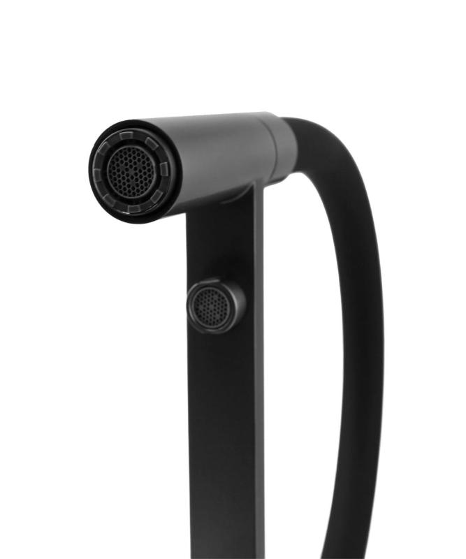 Pure.Sink Elite Steel Flex 3-weg PVD gun metal keukenkraan met flexibele uitloop en Gefilterd Water PS8110-61