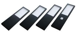Indux Lino Keuken Opbouw LED Set 4 Spots 4W Met Geïntegreerde Touch-Dim-Schakelaar Zwart 1208972392