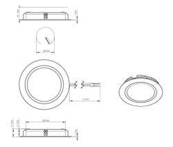Indux Luma inbouw keuken Multi Tone LED Spot Zwart 1208972403